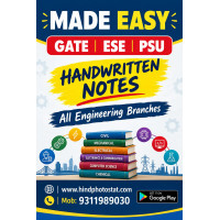 Civil Engineering : Hand Written Notes For ESE GATE PSU Technical Subject Set Of Books 17 Subjects MADE EASY